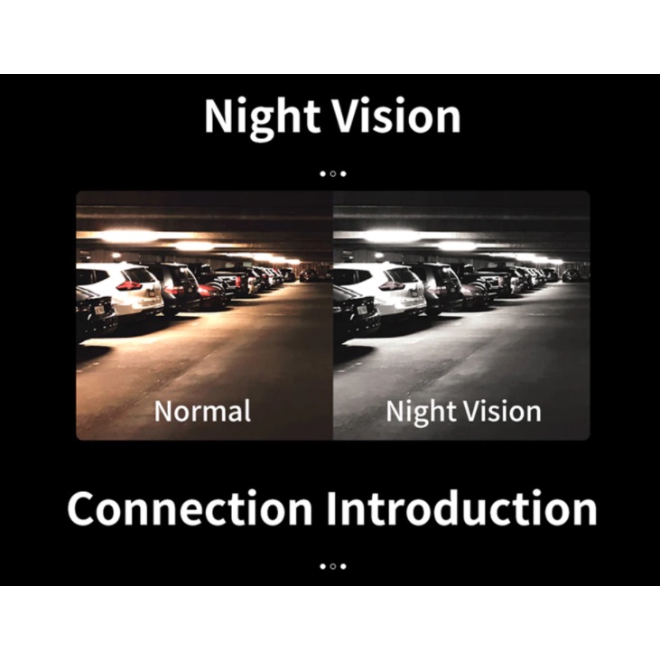 Camera chiếu hậu 8 bóng LED chống nước cho xe hơi | BigBuy360 - bigbuy360.vn