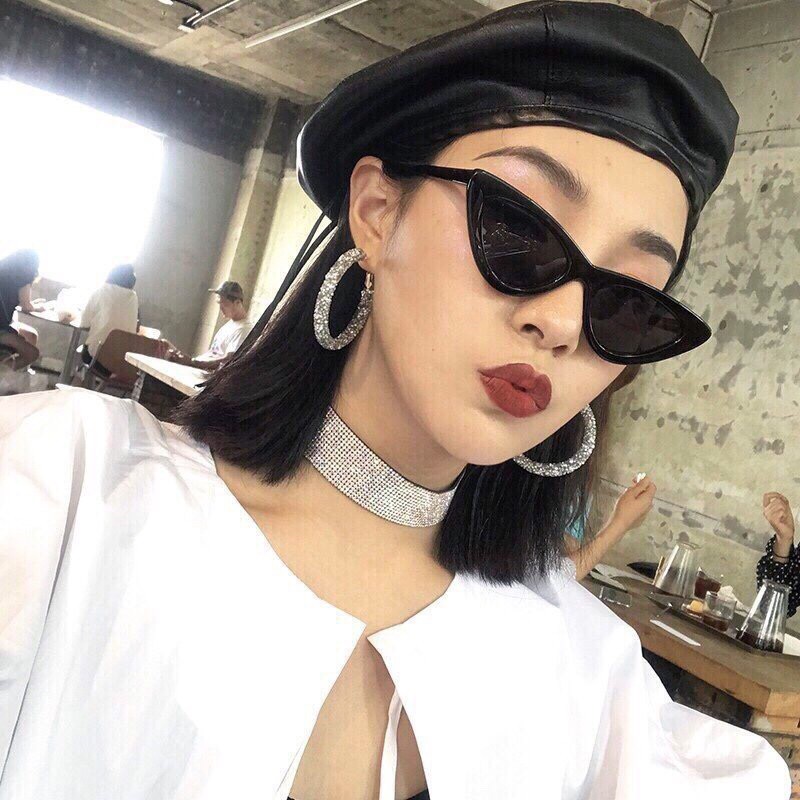 Mắt kính mắt xếch cô ba Sài Gòn💖FREESHIP💖gọng kính mát nam nữ unisex cao cấp AH341