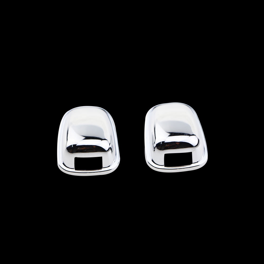 Set 2 Nắp Đậy Vòi Phun Nước Phía Trước Bằng ABS Crom Cho Xe Hơi Ford Ecosport Kuga Fiesta MK7 Focus MK2 MK3 MK4