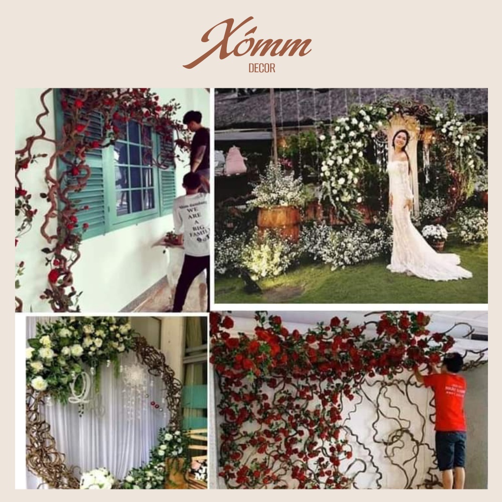 Cuộn dây xoắn rừng tự nhiên  trang trí decor, làm cây leo giả, tạo hình chậu hoa, chậu lan