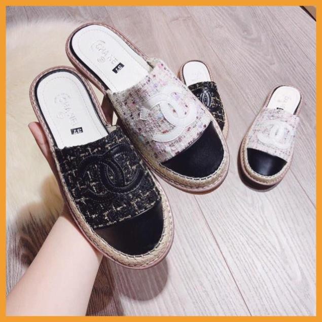 Tuekimloi Giày SỤC cói vải dạ kim tuyến 8992