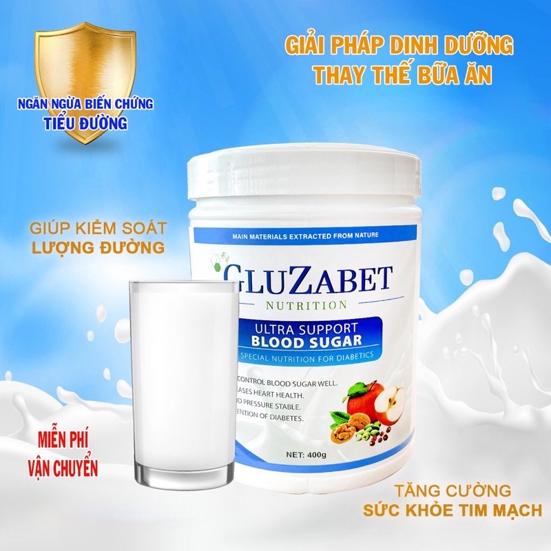 [Chính hãng] Sữa non tiểu đường gluzabet hộp 400g