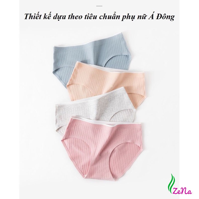 Quần lót cotton gân tăm không đường may kháng khuẩn ZE005 | BigBuy360 - bigbuy360.vn