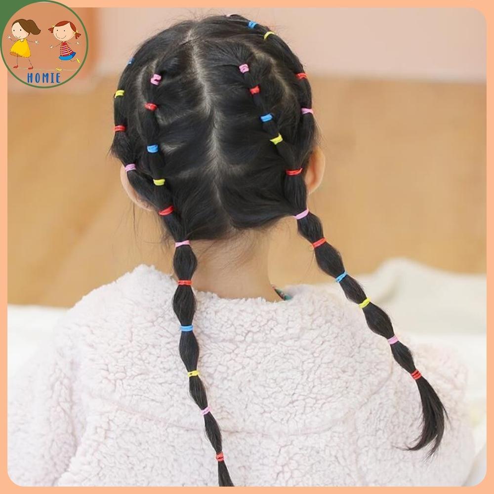Dây Chun Buộc Tóc Hàn Quốc Nhiều Màu Thun Cột Tóc Đa Năng Siêu Dai Tiện Dụng Cho Bé &amp; Chị Em Homie Kids