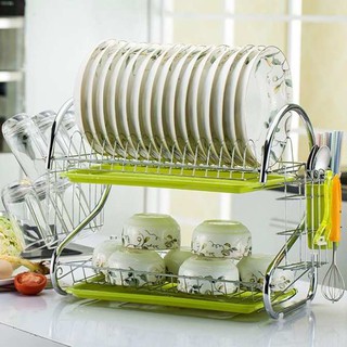 Kệ Úp Bát Inox 2 Tầng