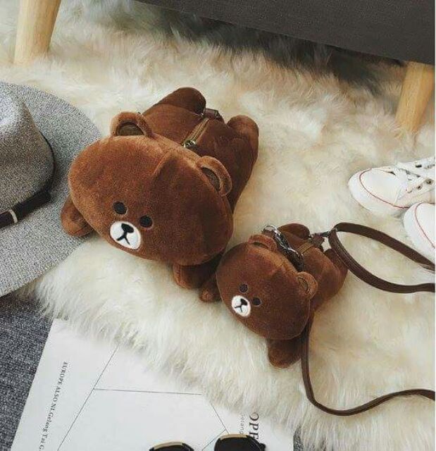 Túi xách thỏ cony gấu brown