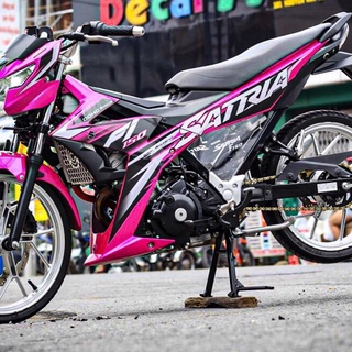 Tem Rời Suzuki Satria F150 Dán Xe Hồng - Chuẩn Hình - Không Phai Màu