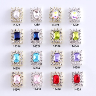 charm đá chữ nhật trang trí móng