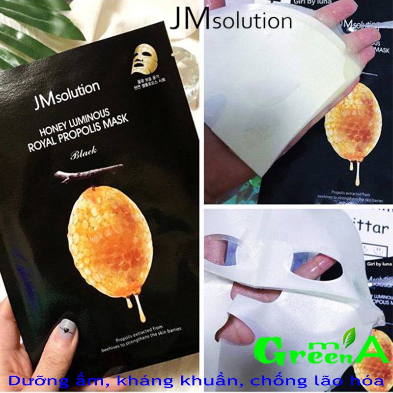 Mặt Nạ Sáp Ong Jm Solution Honey Luminous Royal Propolis Mask 30ml [CÓ MÃ QR CODE CHECK CHÍNH HÃNG]