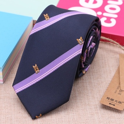 Cà vạt chú rể bản nhỏ 6cm, Calavat cao cấp, Cravat phong cách Hàn Quốc, Cavat dự tiệc CV-6398