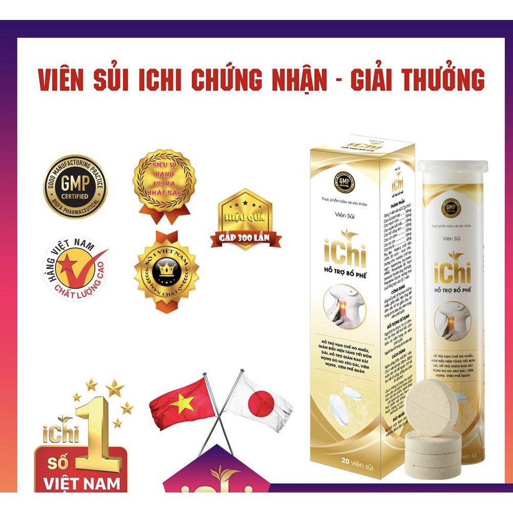 ✅CAM KẾT CHÍNH HÃNG - Viên Sủi ICHI – Bảo Vệ Họng Cho Cả Gia Đình