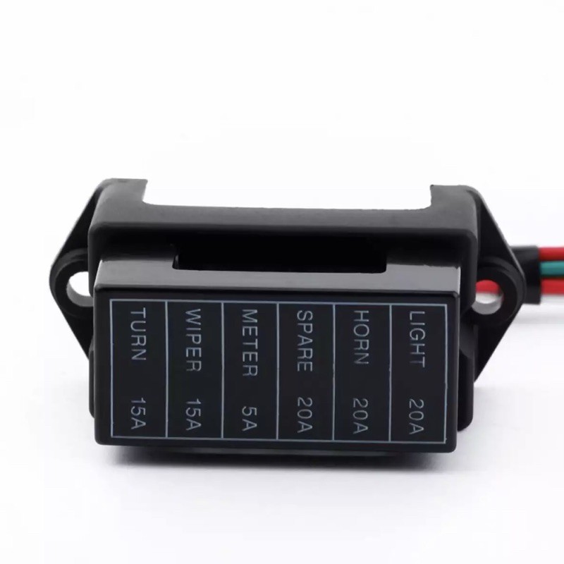 ✅Hộp Cầu Chì 6 Cổng Dc32v 6 cổng Cho Xe Hơi