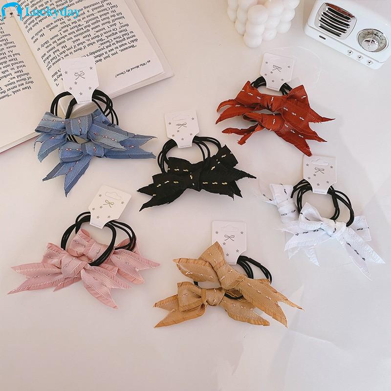 Dây buộc tóc hình nơ xinh xắn thời trang dành cho nữ