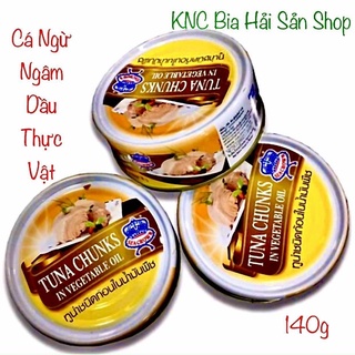 Cá ngừ ngâm dầu thực vật [Thailand] SEA CROWN Tuna Chunks in Vegetab