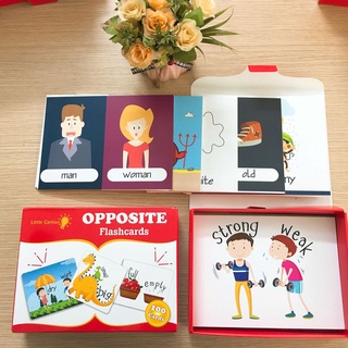 Đồ chơi 21 - flashcard - bộ 100 thẻ từ vựng trái nghĩa