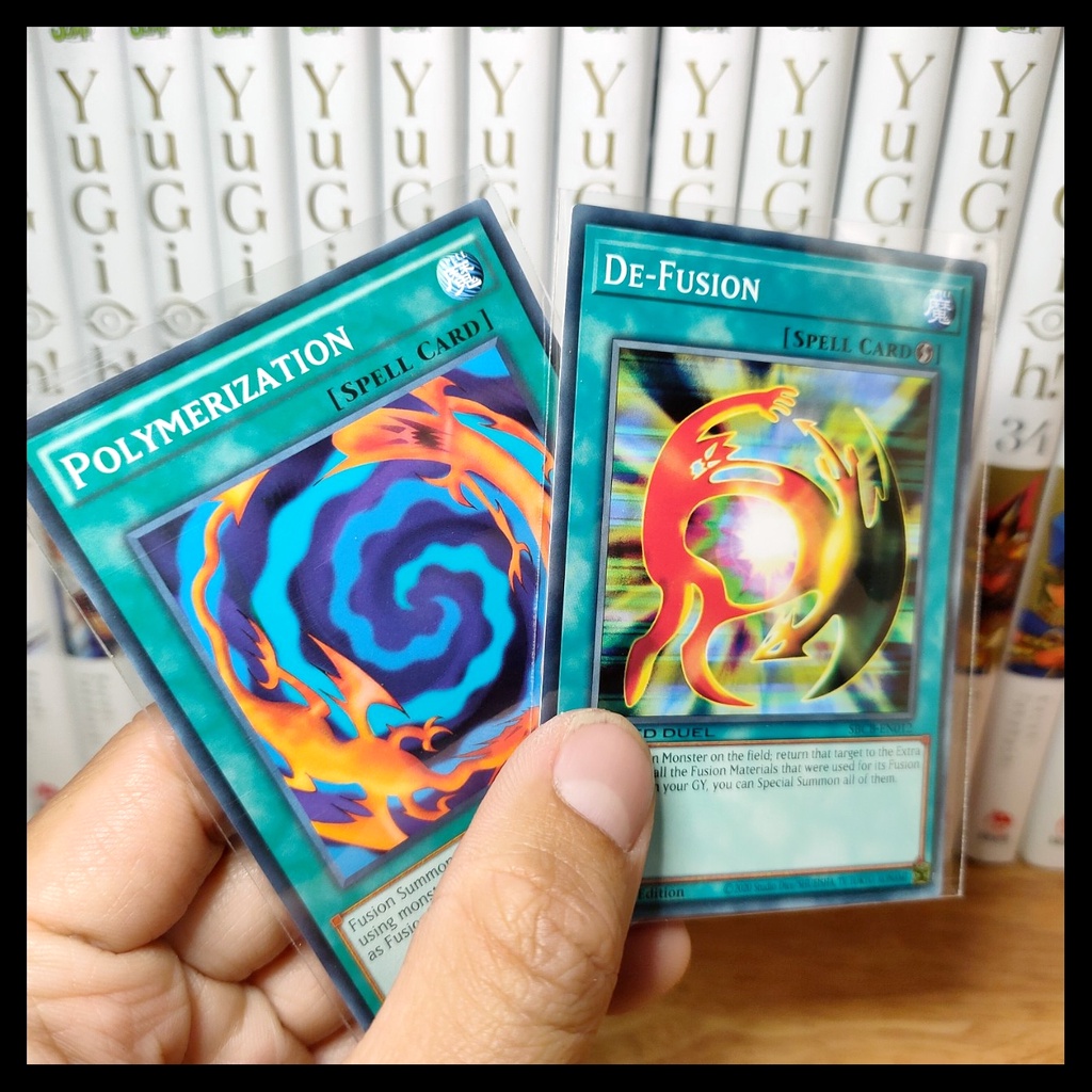 Thẻ bài yugioh chính hãng set bài phép Polymerization và De-Fusion– Common