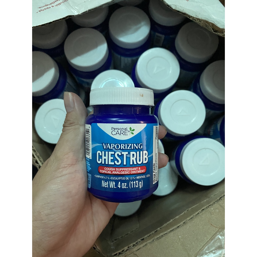 Dầu cù là Mỹ Chest Rub hũ 113gr ấm ngực giảm ho giảm đau dành cho người lớn và trẻ em - EDS Hàng Mỹ