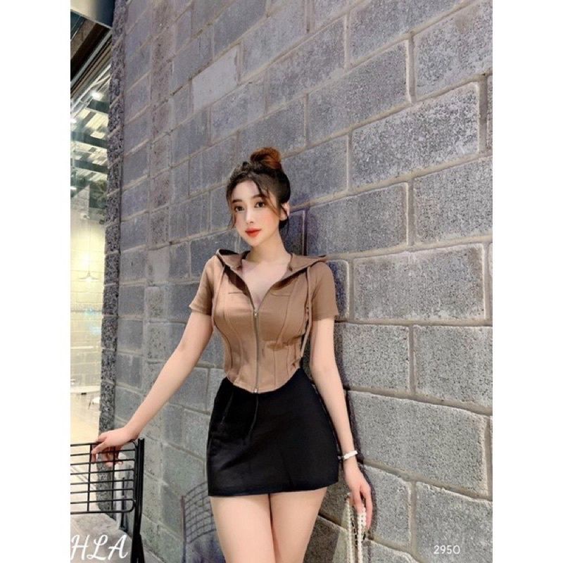 Áo thun CROTOP ZIP KÉO Phối NÓN Năng động (A15)