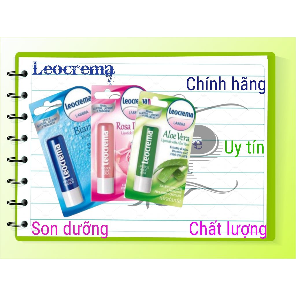 Leocrema bộ Sưu Tập Son Dưỡng Môi Leocrema Của Ý - Hàng Chính Hãng