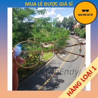 Gọng kính cận kim loại C1008 phù hợp cả nam và nữ form mặt vuông, dài, góc cạnh kèm sẳn tròng 0 độ chống ánh sáng xanh