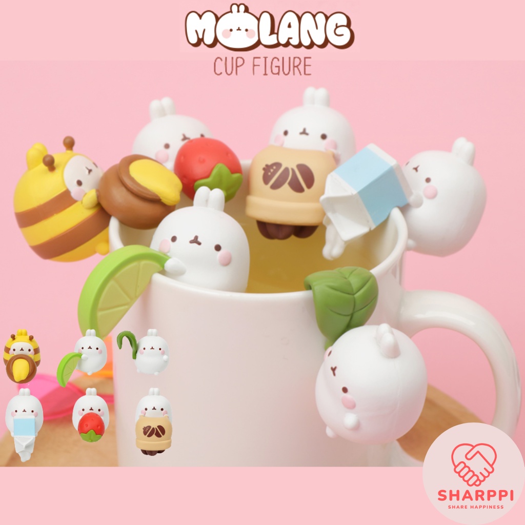 Mô Hình Nhân Vật Molang Cup Hàn Quốc Gồm 6 Kiểu