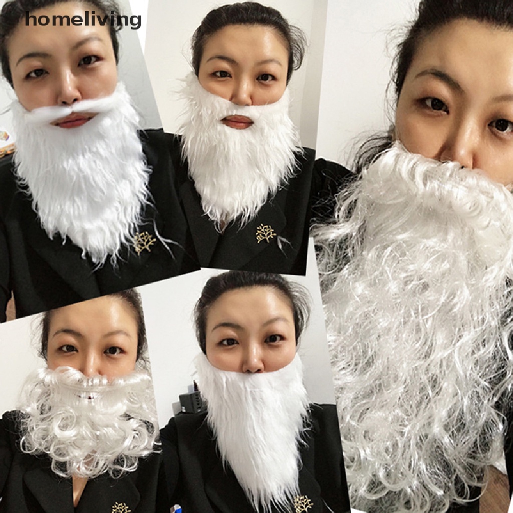 Râu Giả Hóa Trang Ông Già Noel Màu Trắng Cho Tiệc Giáng Sinh