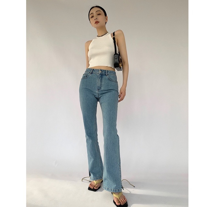 Áo cổ yếm mỏng co giãn thời trang mùa hè dành cho nữ