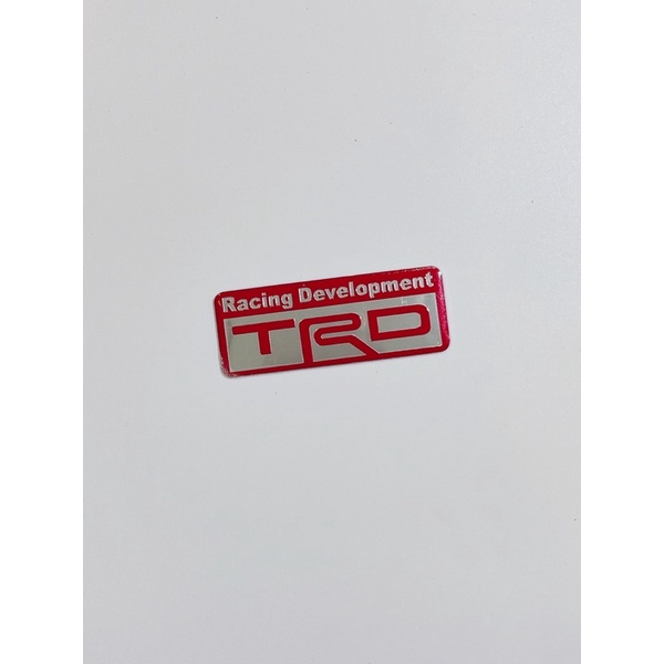 Tem nhôm dài TRD, BMW hãng xe oto cao cấp, có sẵn keo dán tiện dụng