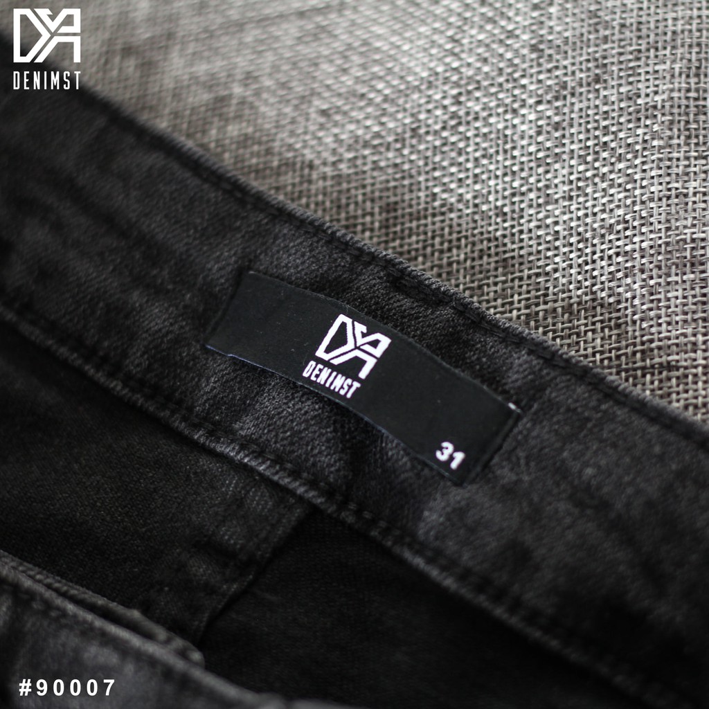 Quần jean nam baggy DENIMST đen trơn, quần bò nam đẹp chất lượng cao 90007 | BigBuy360 - bigbuy360.vn