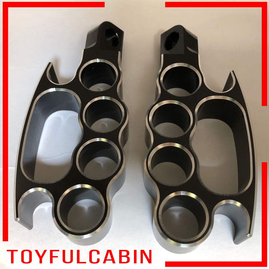 [TOYFULCABIN] 2Pcs Highway Flying Knuckle Foot Pegs Footrests Footpegs For Harley XL V-Rod