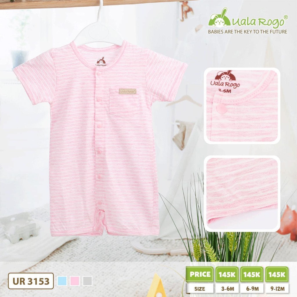 BỘ BODY CỘC TAY COTTON KẺ NHỎ CHÍNH HÃNG UR3153