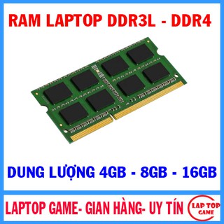 Ram laptop ddr3l- ddr4 - 4gb - 8gb - 16g
