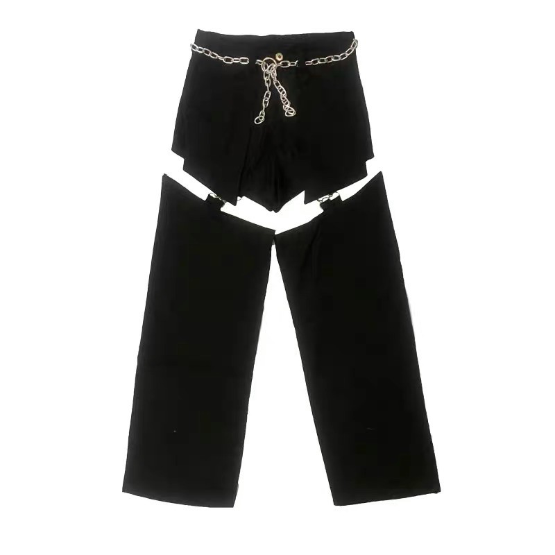 Quần jogger ống nối tặng kèm dây chain