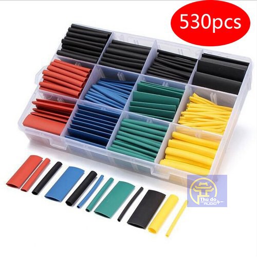 Set 530 ống co nhiệt 8 cỡ chuyên dụng nhiều màu