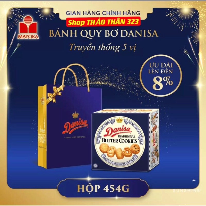 (DateT4/2023)-Bánh Quy Bơ Danisa 454g, 681g, 908g