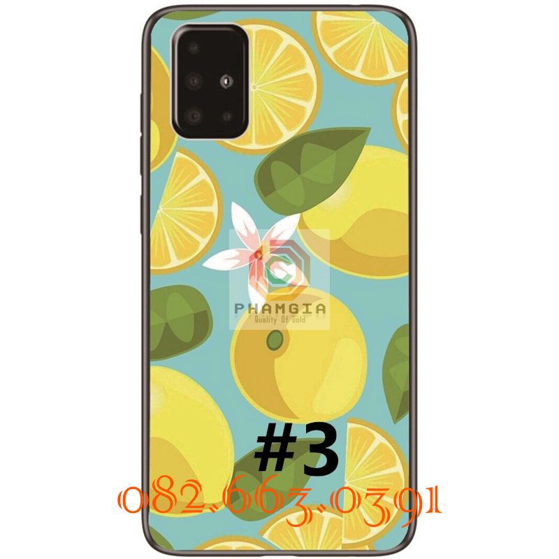 Ốp lưng Samsung M51 dẻo in hình trái cây chibi