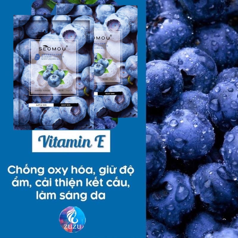 Mặt nạ giấy trái cây dưỡng trắng cấp ẩm giảm mụn mask nội địa cao cấp