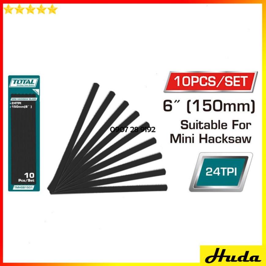 Bộ 10 lưỡi cưa cho khung cưa sắt nhỏ mini 152mm Total Ingco 1234