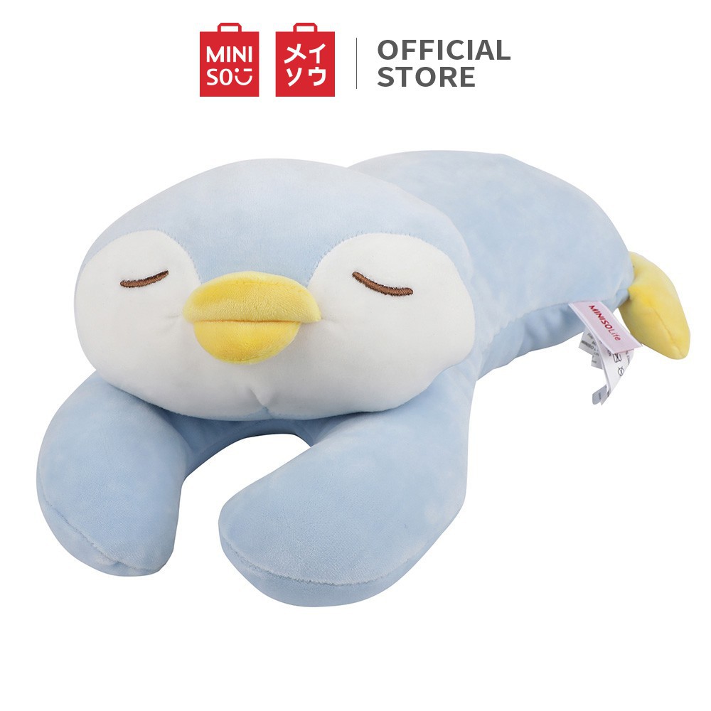 Thú nhồi bông mềm mại dễ thương hình chim cánh cụt Penguin Penguin Miiniso