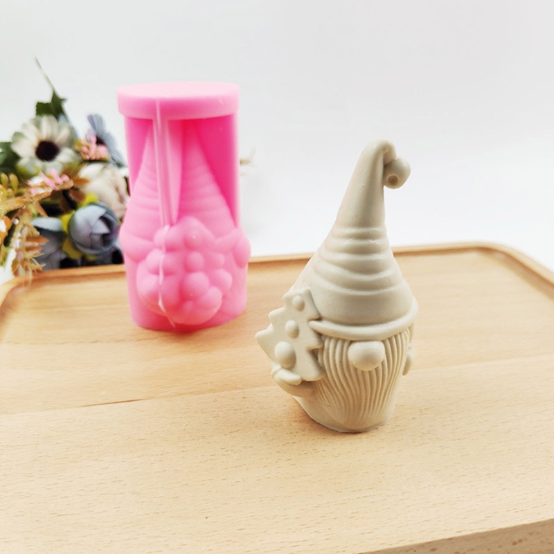Khuôn Silicone Làm Xà Phòng Đất Sét Hình Ông Già Noel
