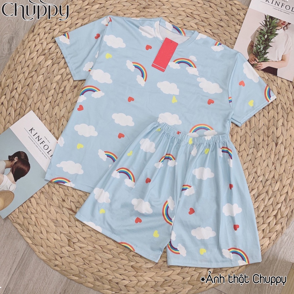 Bộ Ngủ Cộc Tay Nữ Mặc Nhà Dễ Thương CHUPPY BN05