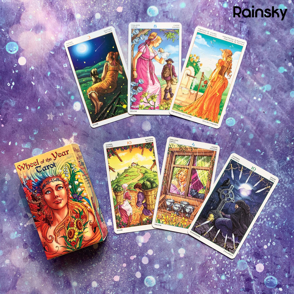 Bộ Bài Tarot Tiếng Anh Hình Ngôi Sao Năm Mới Độc Đáo Thẻ