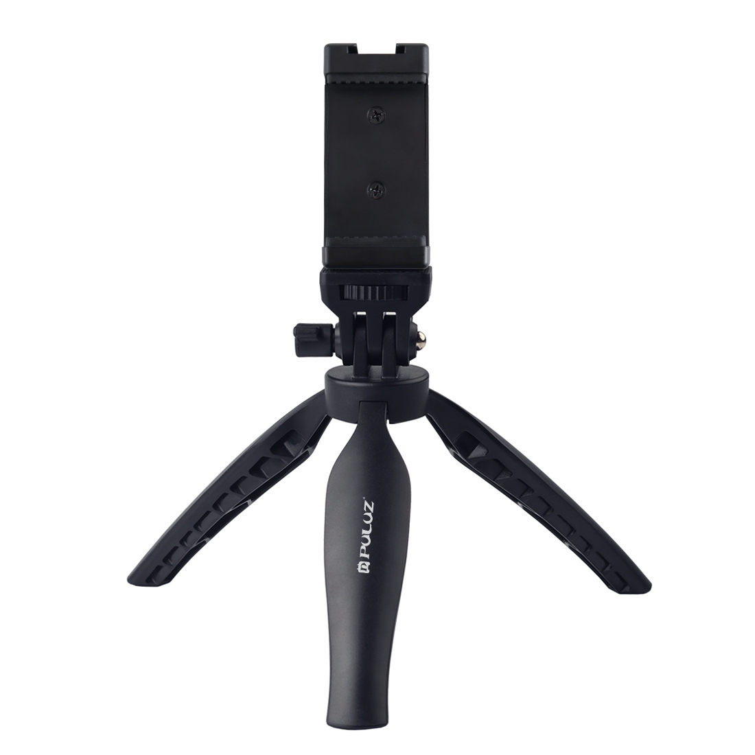 PULUZ Desk Plastic Tripod Mount with Phone Clamp Adjusting Tripod for Camera / Action Camera / Cell Phone , Huawei Sumsung Oppo Vivo Xiaomi Iphone 12 Smartphones