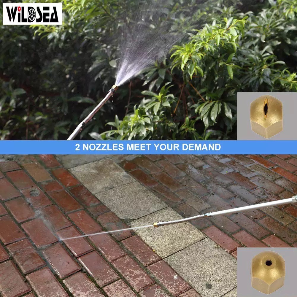 Vòi phun nước cao áp wildsea, thiết bị rửa xe hơi, xịt kim loại, dụng cụ rửa xe, làm vườn