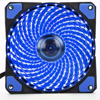 Quạt tản nhiệt CF001 có đèn LED 12V cho PC màu Xanh dương