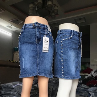 Váy jean đính đá 👗