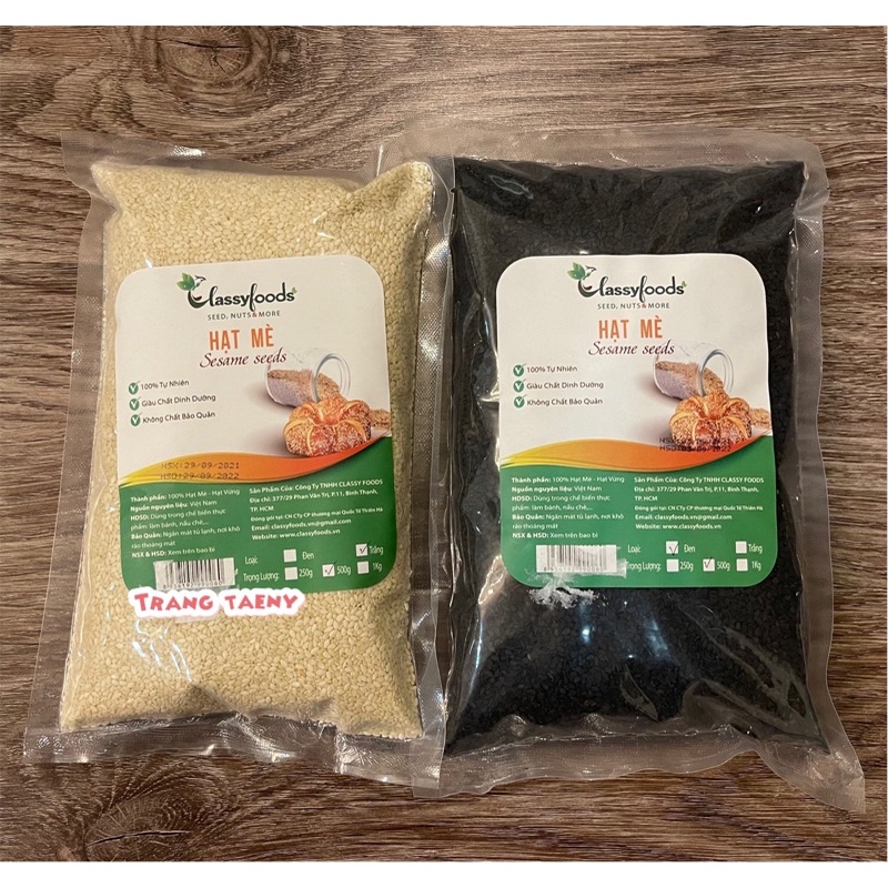 Hạt mè đen trắng Classy foods 1kg