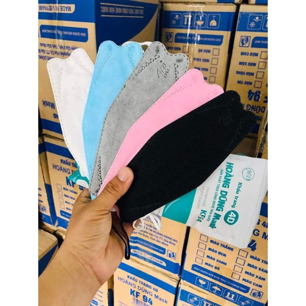 Khẩu trang KF94 đủ màu gói 10 cái