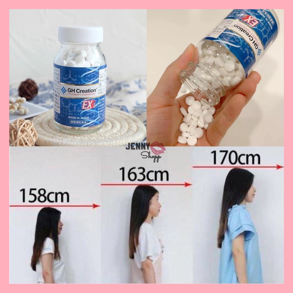 Viên Uống Hỗ Trợ Tăng Chiều Cao GH Creation EX+ Hộp 270 Viên Nhật Bản