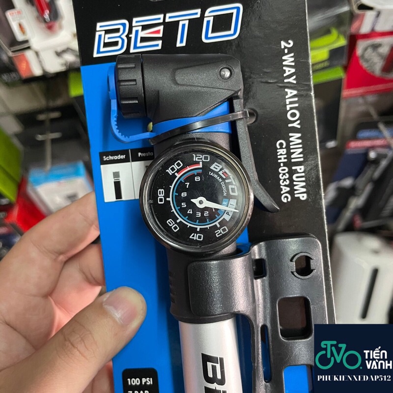 Bơm xe đạp treo xe Beto